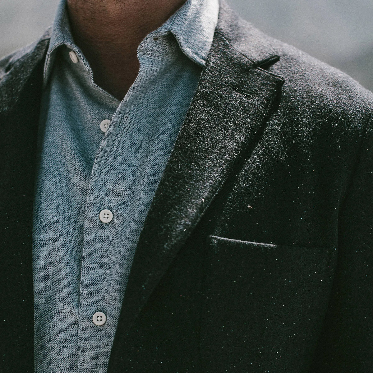 The Telegraph Jacket in Navy Donegal