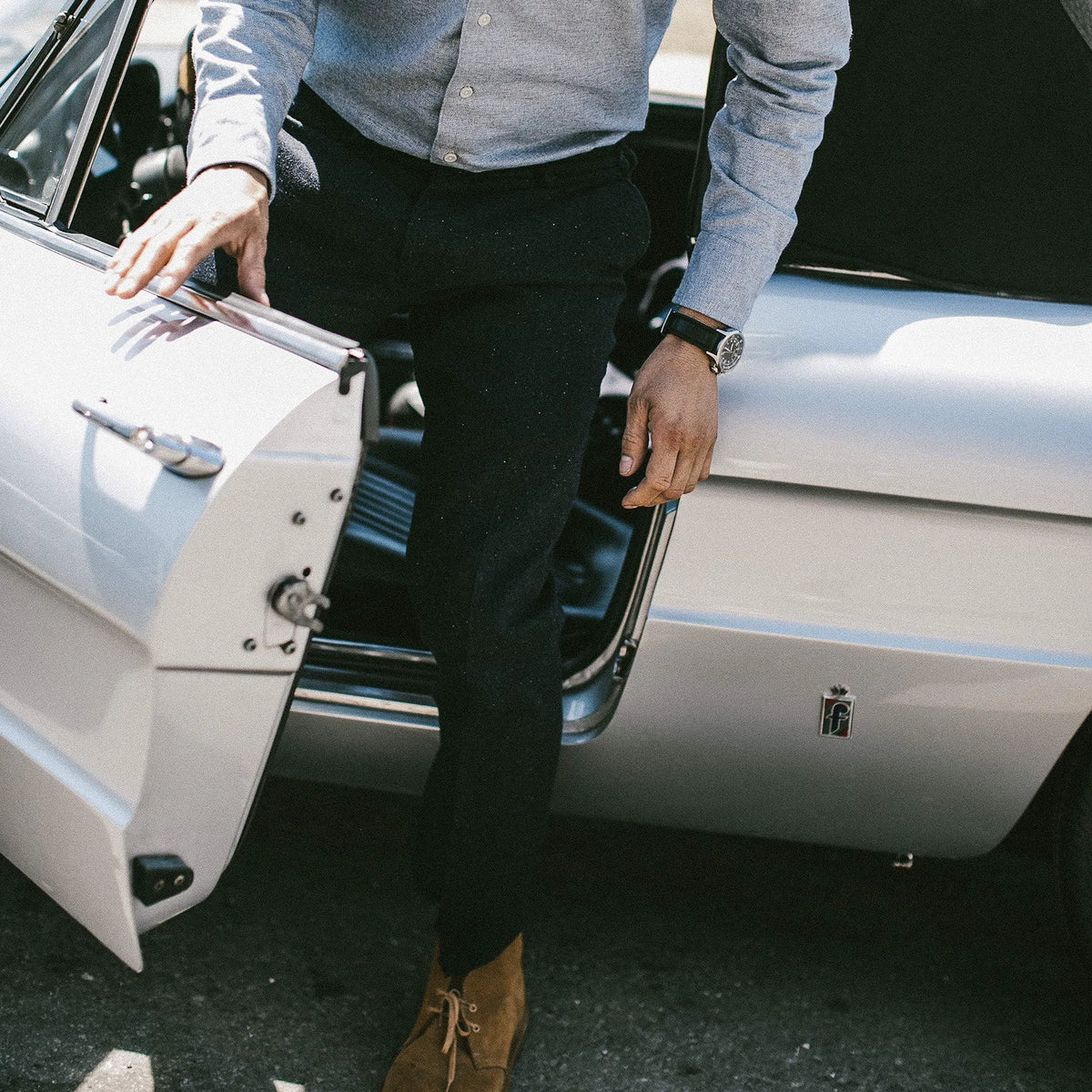 The Telegraph Trouser in Navy Donegal