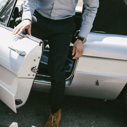 The Telegraph Trouser in Navy Donegal