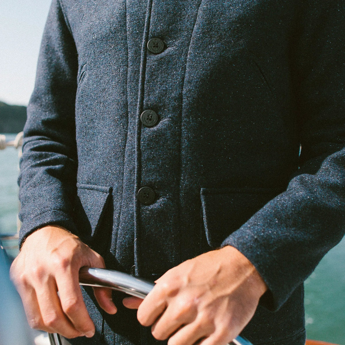 The Submariner in Navy Donegal Lambswool