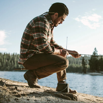 The Crater Shirt in Olive Plaid