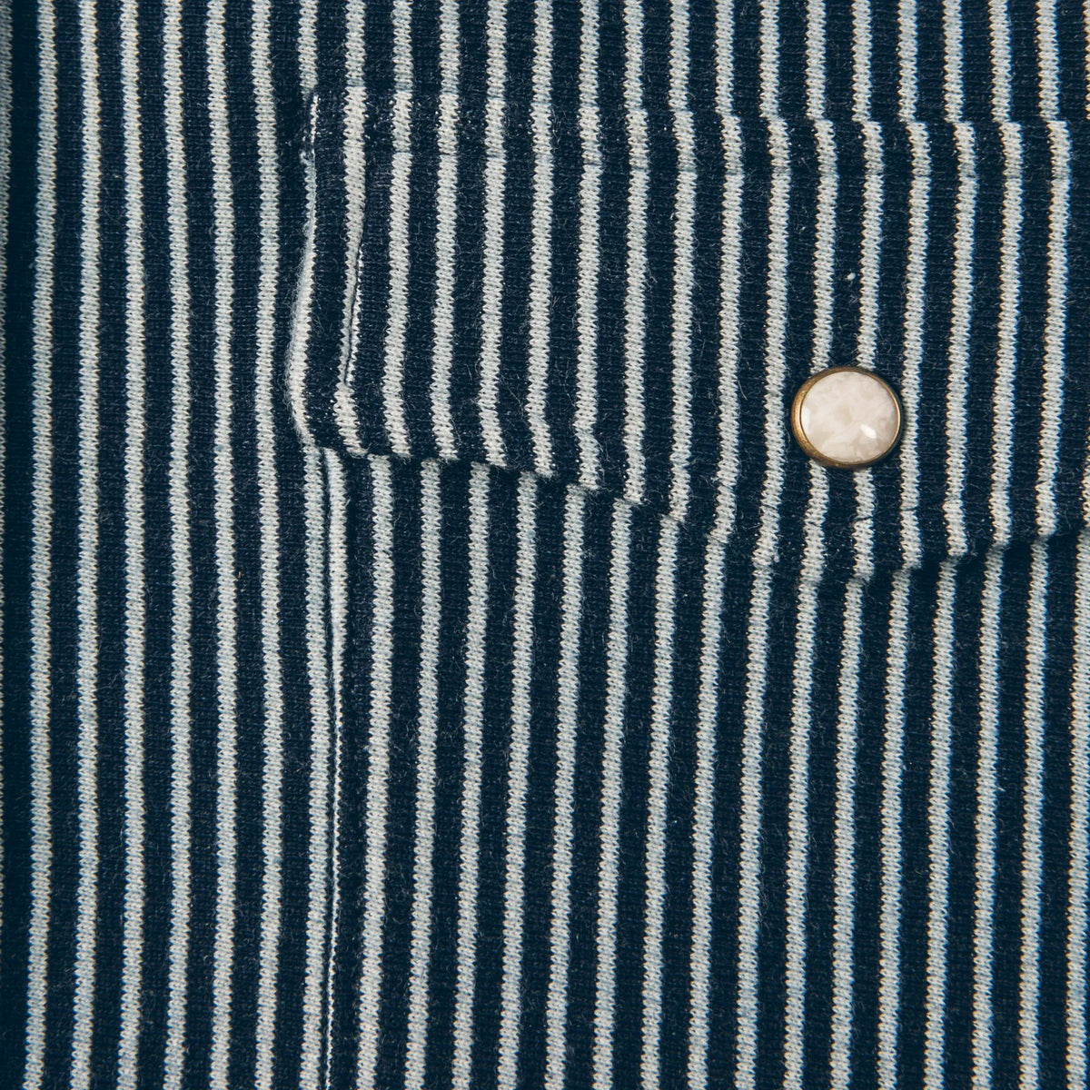 The Glacier Shirt in Hickory Stripe French Terry