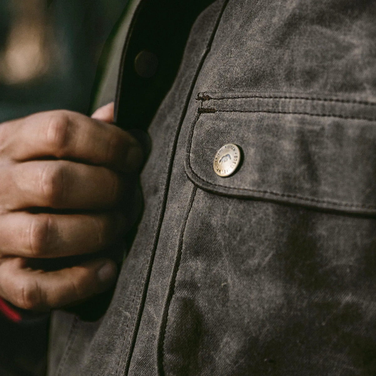 The Rover Jacket in Chocolate Beeswaxed Canvas