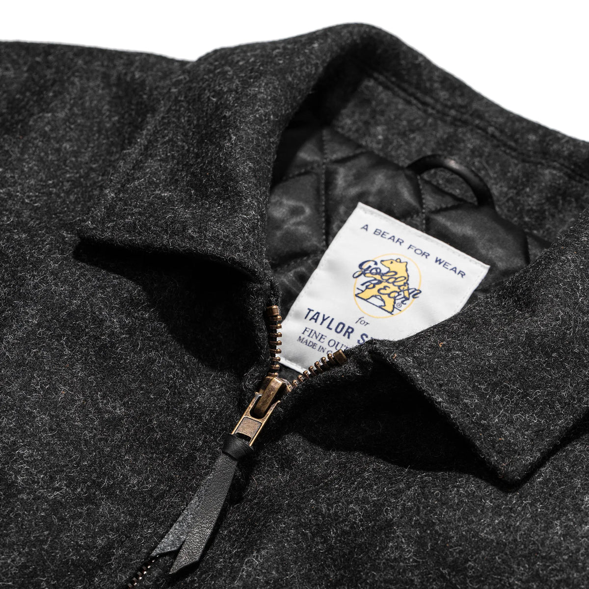 The Monterey Bomber in Charcoal Wool