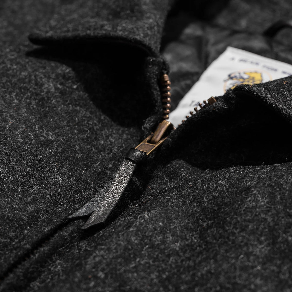 The Monterey Bomber in Charcoal Wool