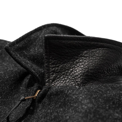 The Monterey Bomber in Charcoal Wool