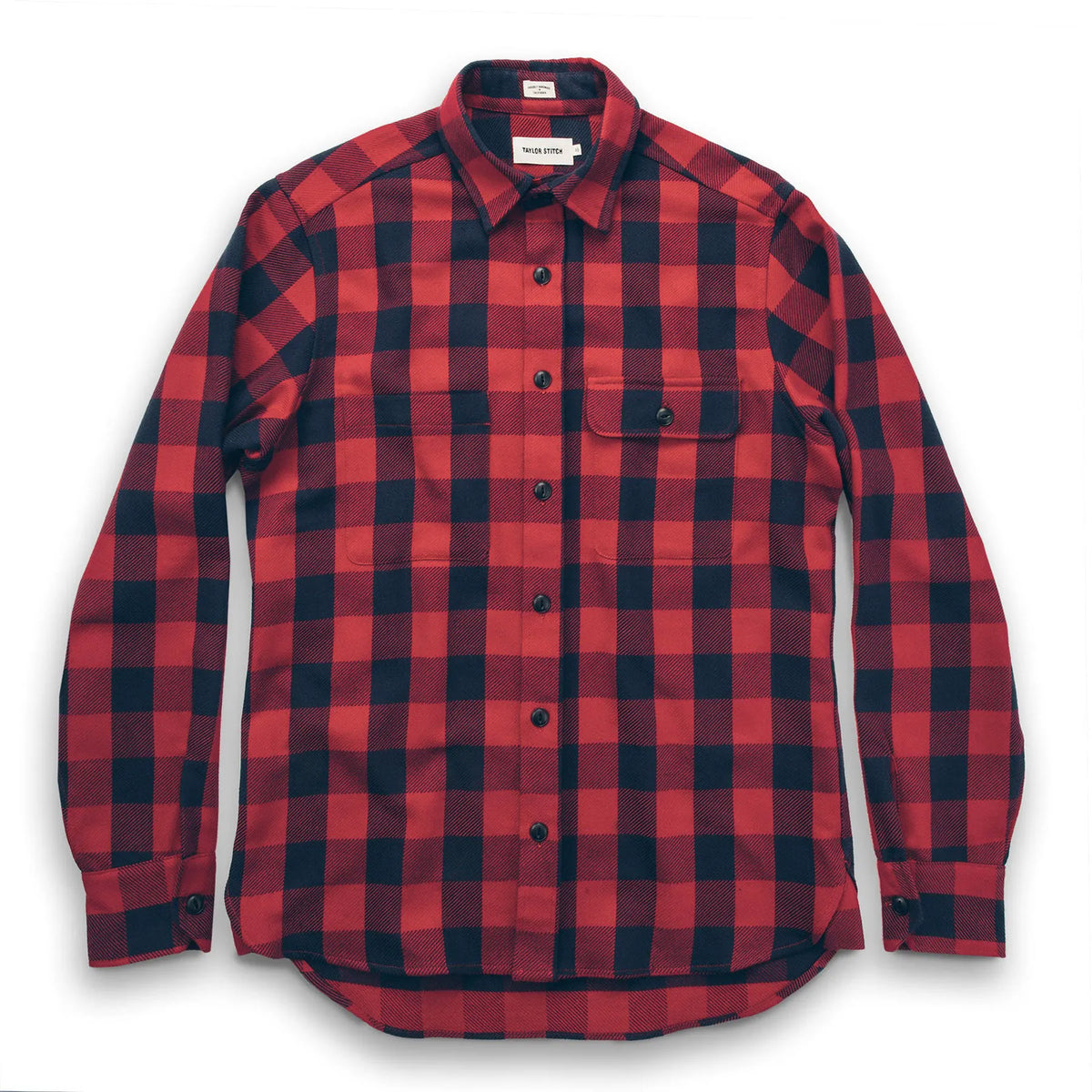 The Moto Utility Shirt in Red Buffalo Plaid