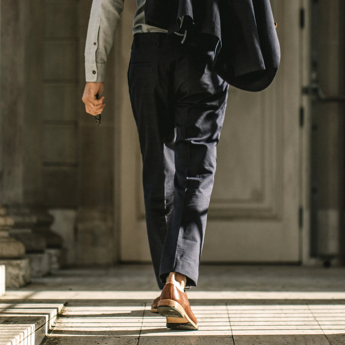 The Telegraph Trouser in Navy Slub