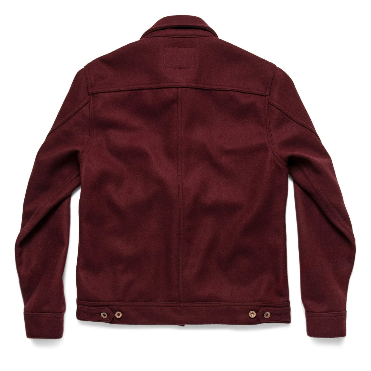 The Long Haul Jacket in Burgundy Melton Wool