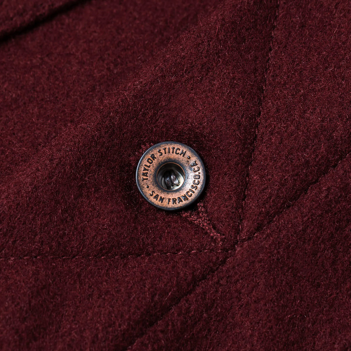 The Long Haul Jacket in Burgundy Melton Wool