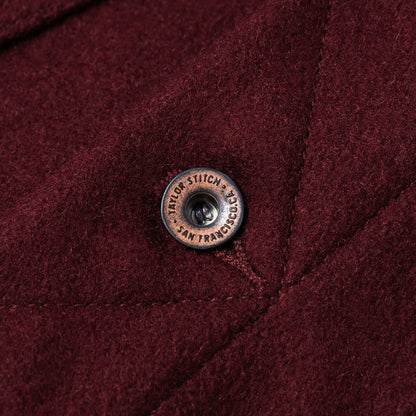 The Long Haul Jacket in Burgundy Melton Wool
