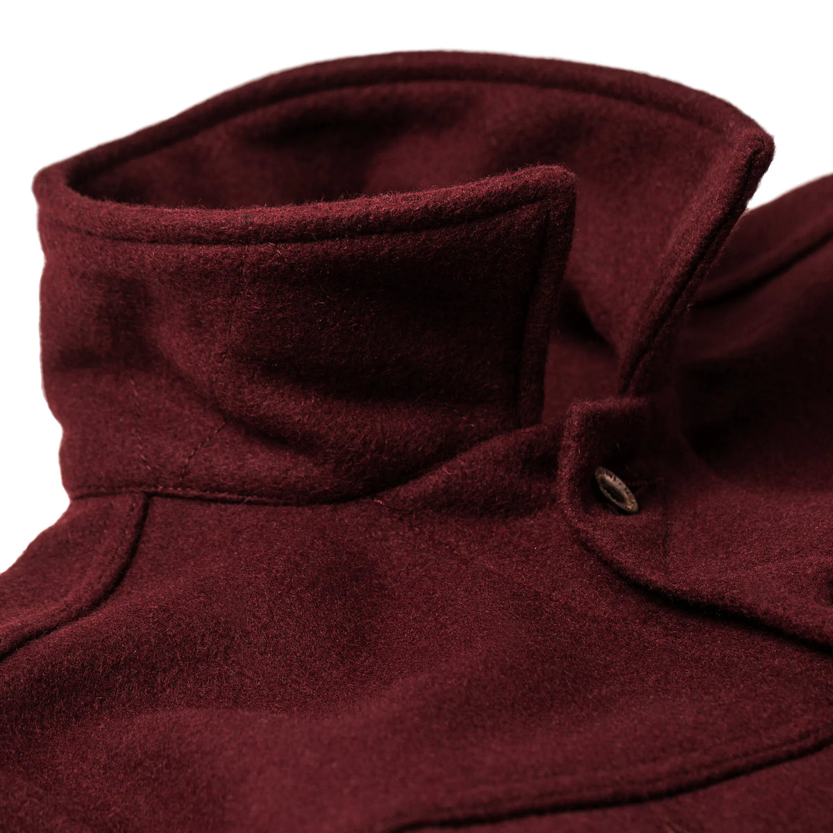 The Long Haul Jacket in Burgundy Melton Wool