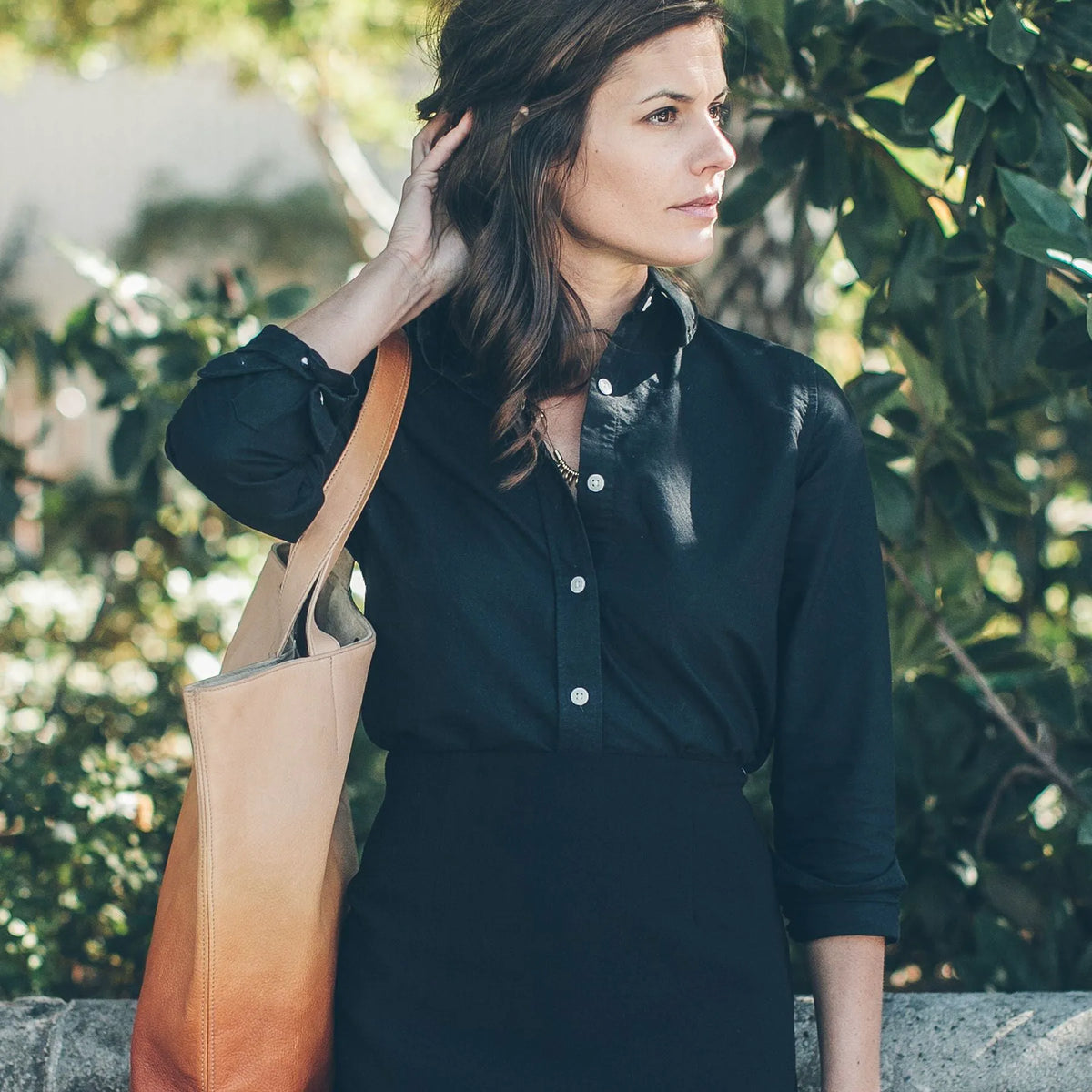 The Katherine in Washed Black Oxford