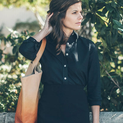 The Katherine in Washed Black Oxford