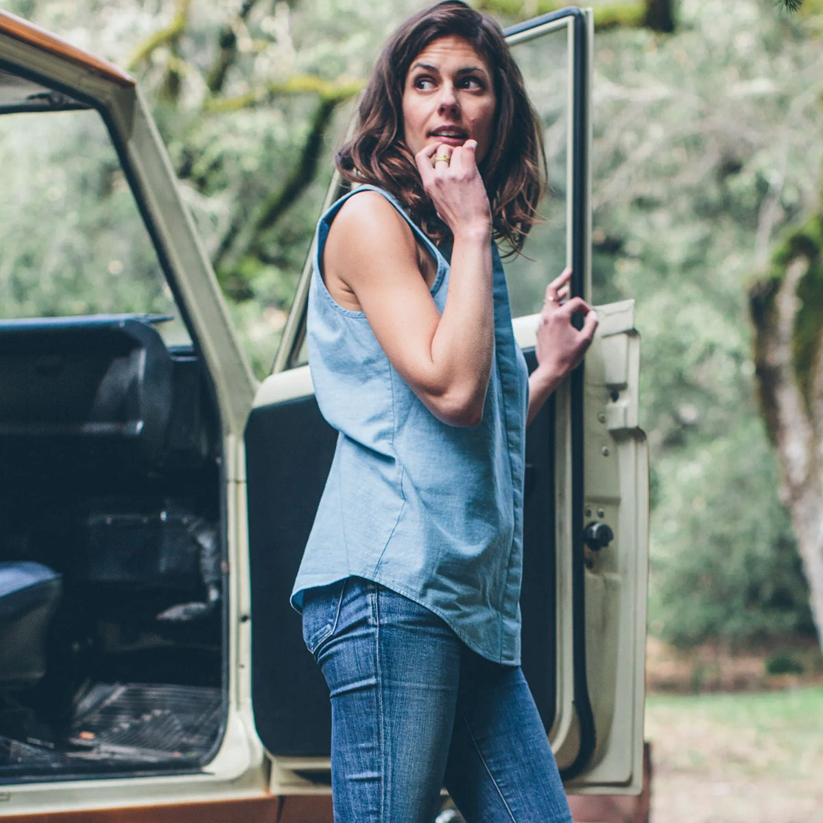 The Dillon in Washed Chambray