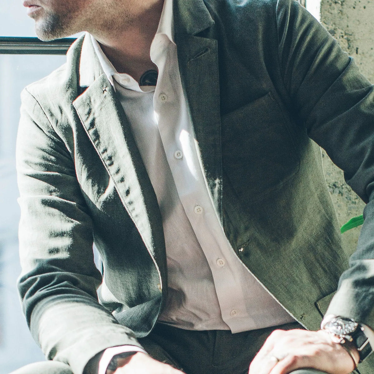 The Hyde in Antique White Cotton & Linen