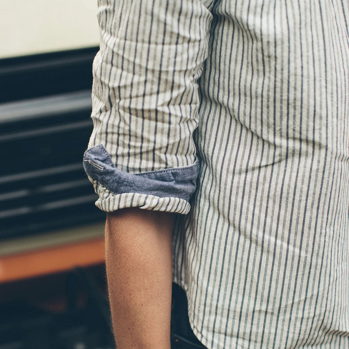 The Parker in Indigo Stripe