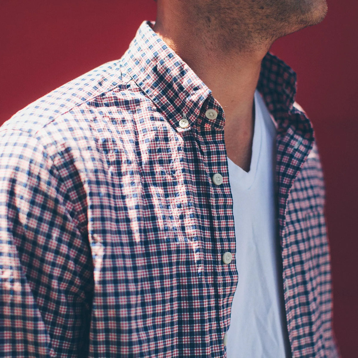 The Jack in Navy & Red Check