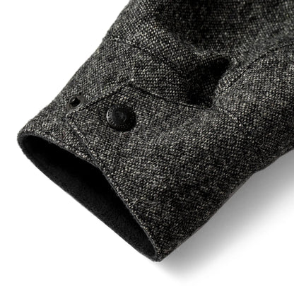 The Rover Jacket in Charcoal Birdseye Waxed Wool