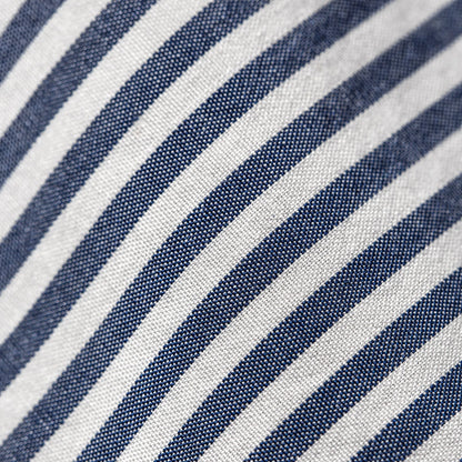 The Short Sleeve California in Navy Stripe Poplin