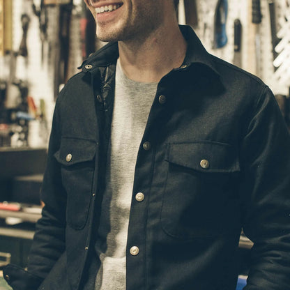 The Task Jacket in Black Canvas