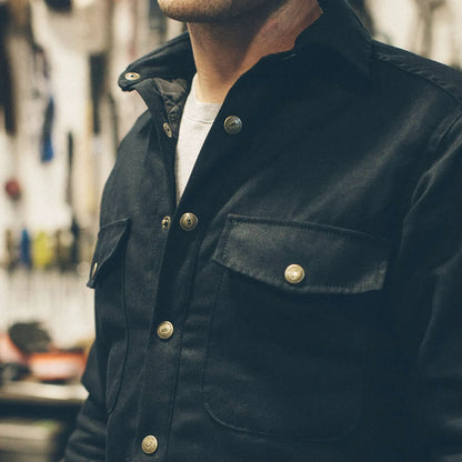 The Task Jacket in Black Canvas