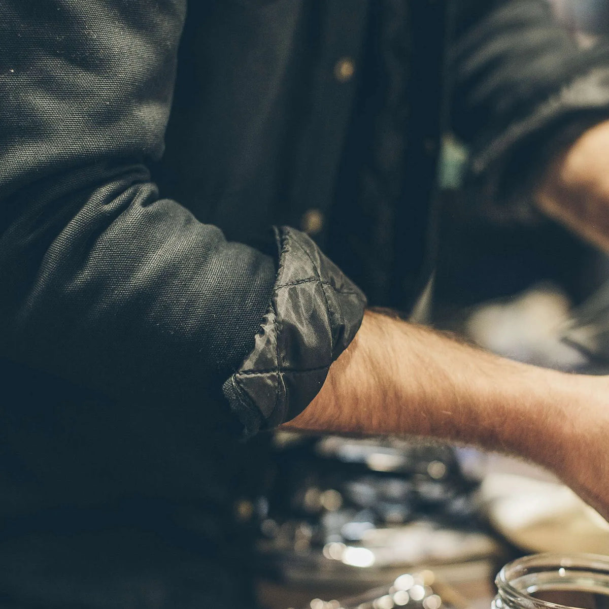 The Task Jacket in Black Canvas