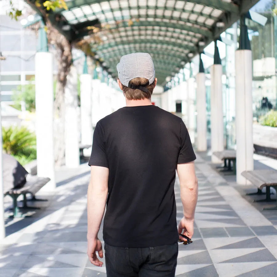 The V-Neck Tee in Black