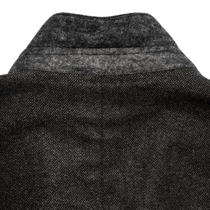 The Telegraph Jacket in Charcoal Herringbone