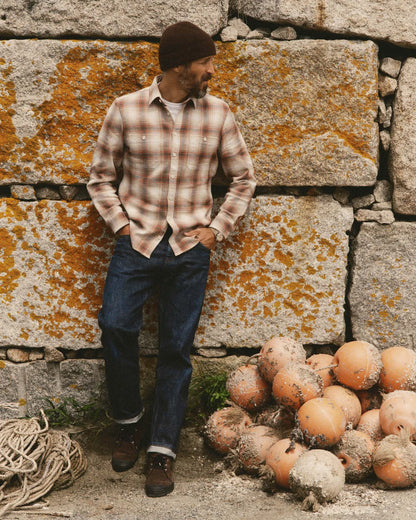 The Straight Jean in Rinsed Organic Selvedge