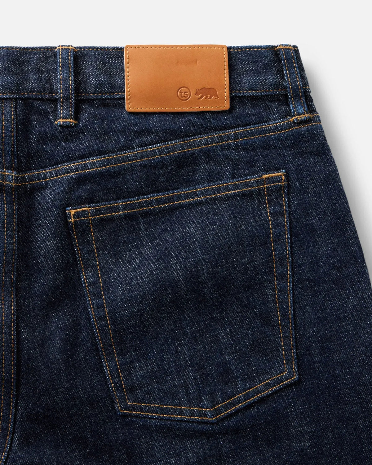 The Straight Jean in Rinsed Organic Selvedge