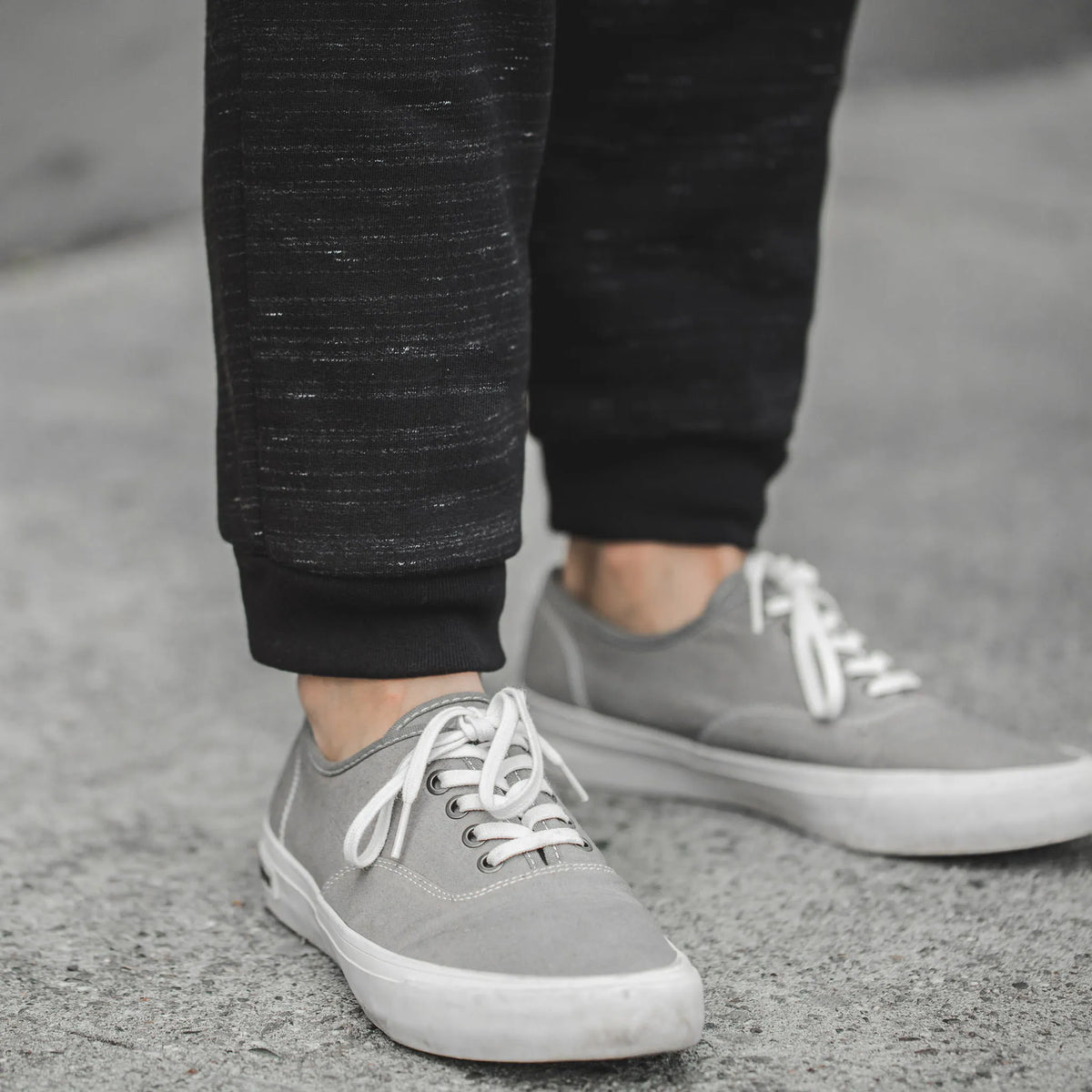 The Travel Pant in Black Fleece