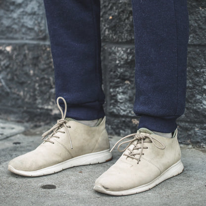 The Travel Pant in Indigo Fleece