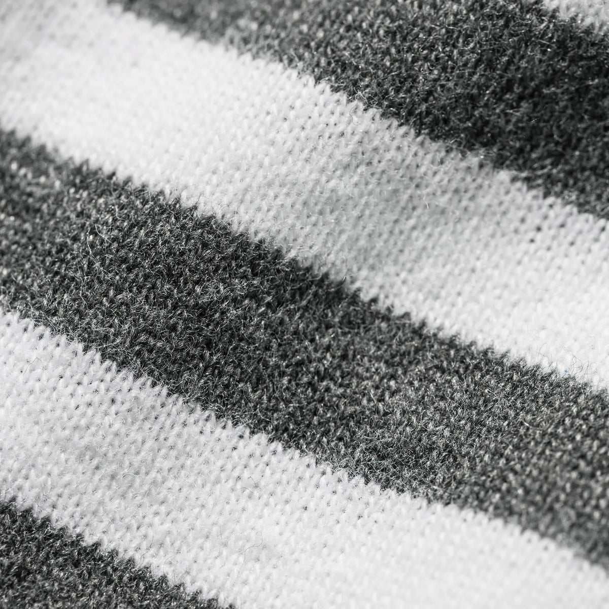 The Triblend Long Sleeve in Charcoal Stripe