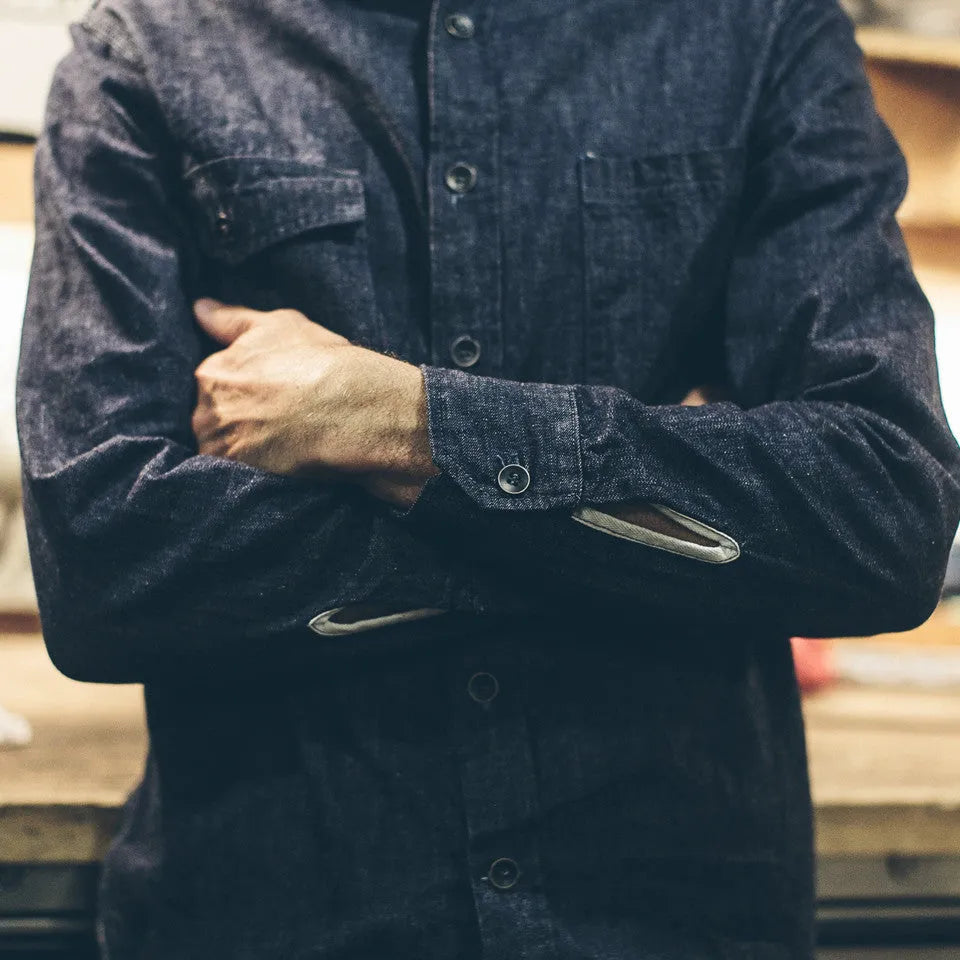 The Utility Shirt in Swift Mills Denim