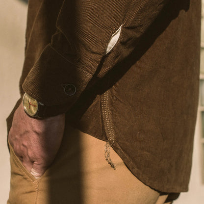 The Utility Shirt in Tobacco Cord