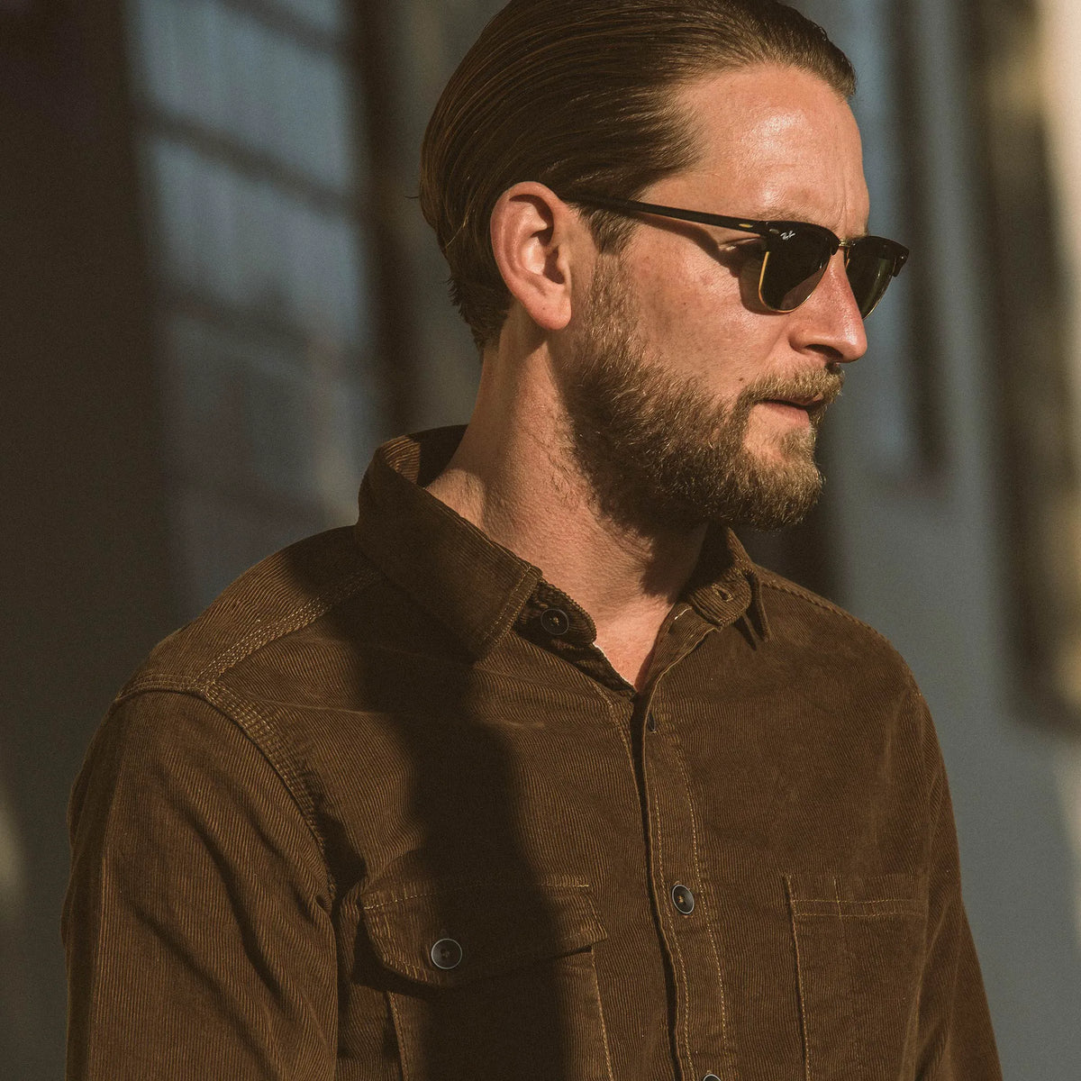 The Utility Shirt in Tobacco Cord