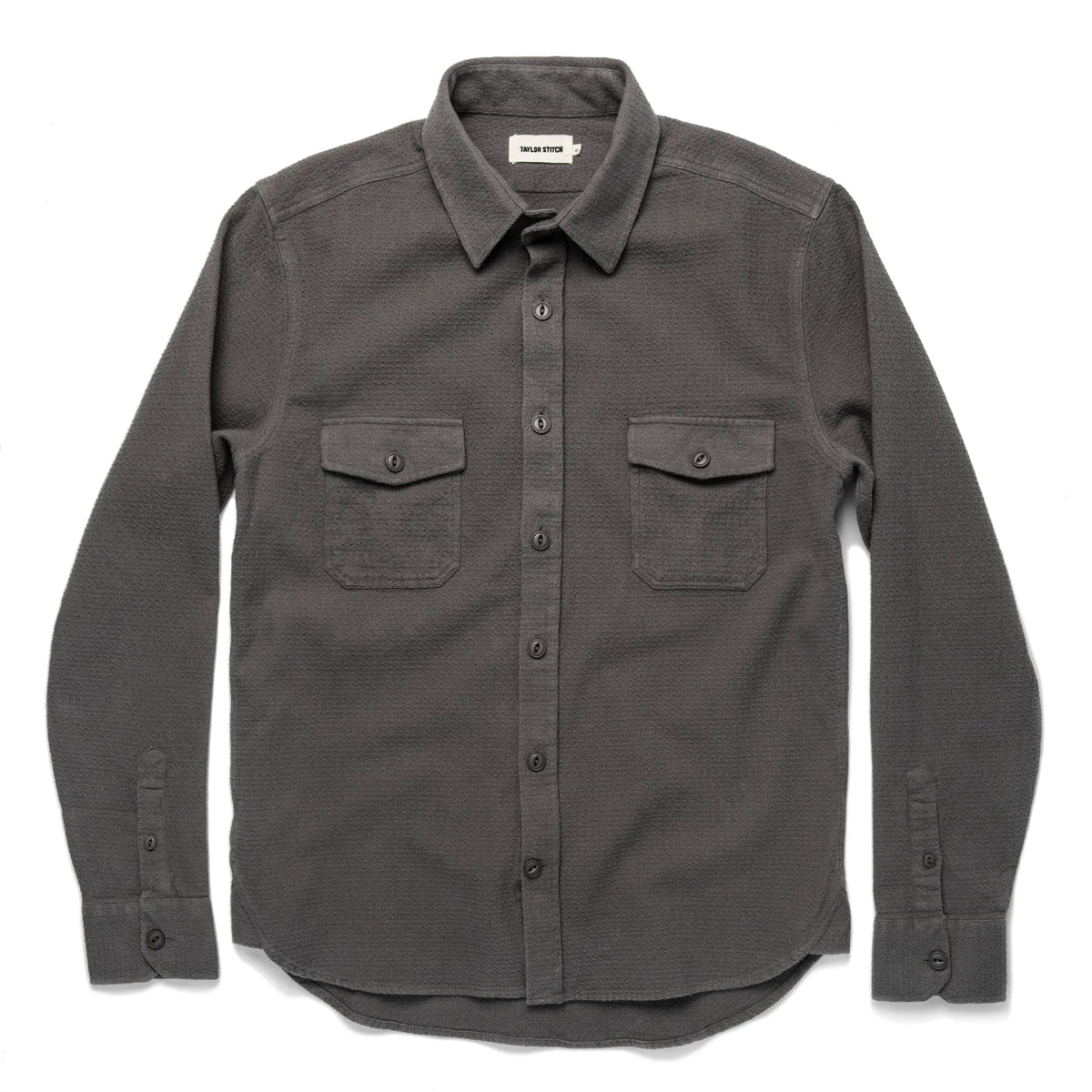 The Utility Shirt in Charcoal Jacquard