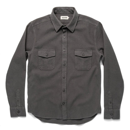 The Utility Shirt in Charcoal Jacquard