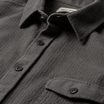The Utility Shirt in Charcoal Jacquard
