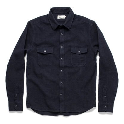 The Utility Shirt in Navy Jacquard