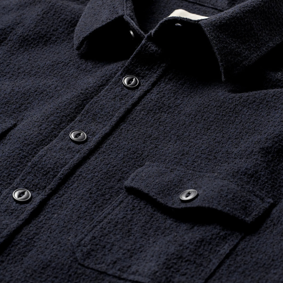 The Utility Shirt in Navy Jacquard