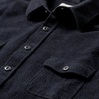 The Utility Shirt in Navy Jacquard