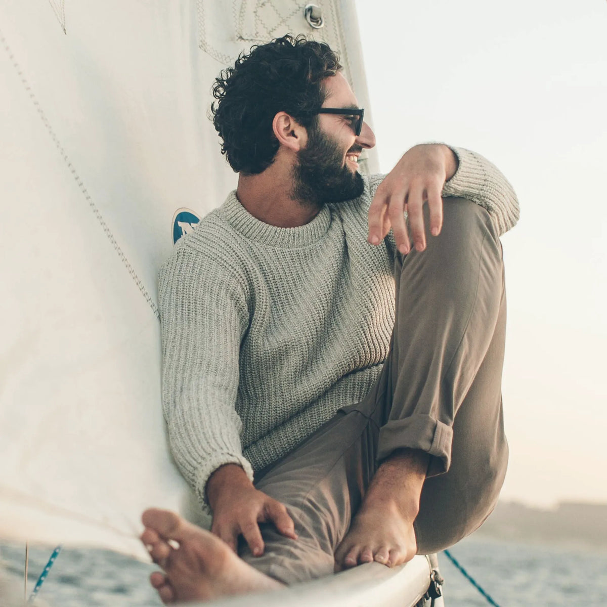 The Whaler Sweater in Ash