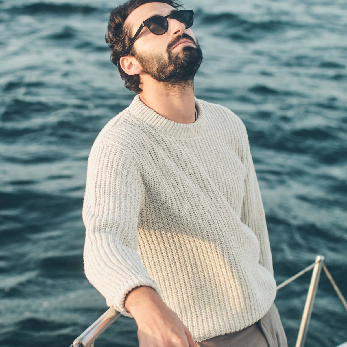 The Whaler Sweater in Ash