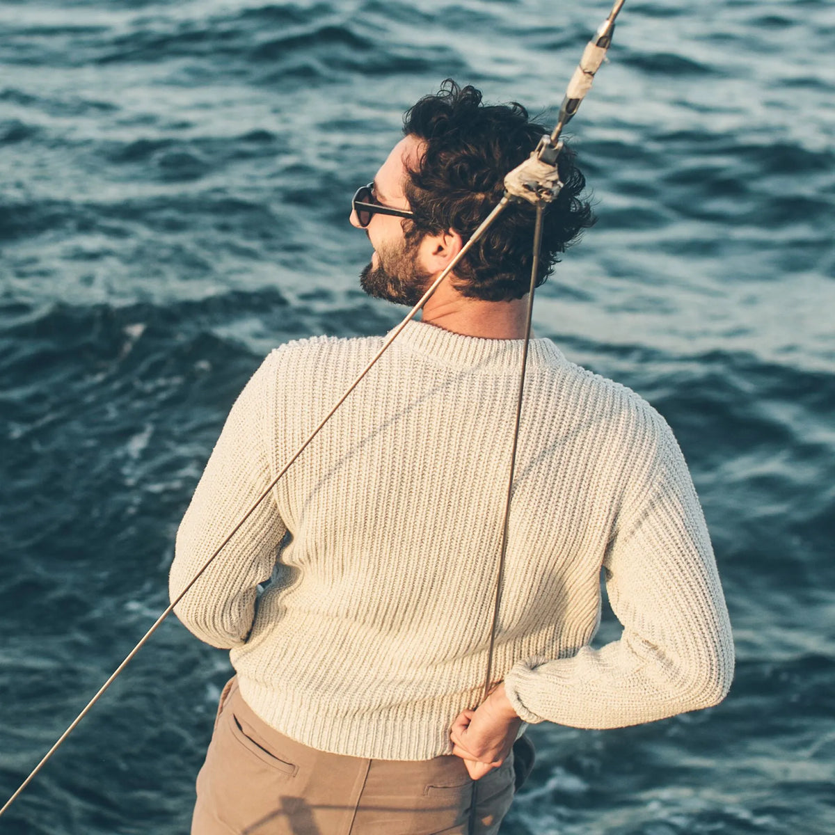 The Whaler Sweater in Ash
