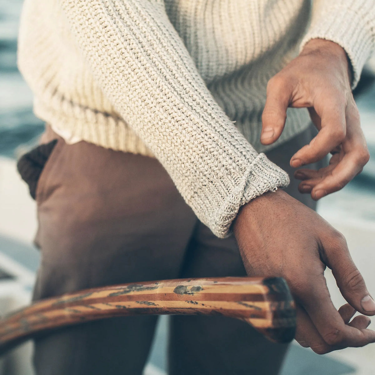The Whaler Sweater in Ash
