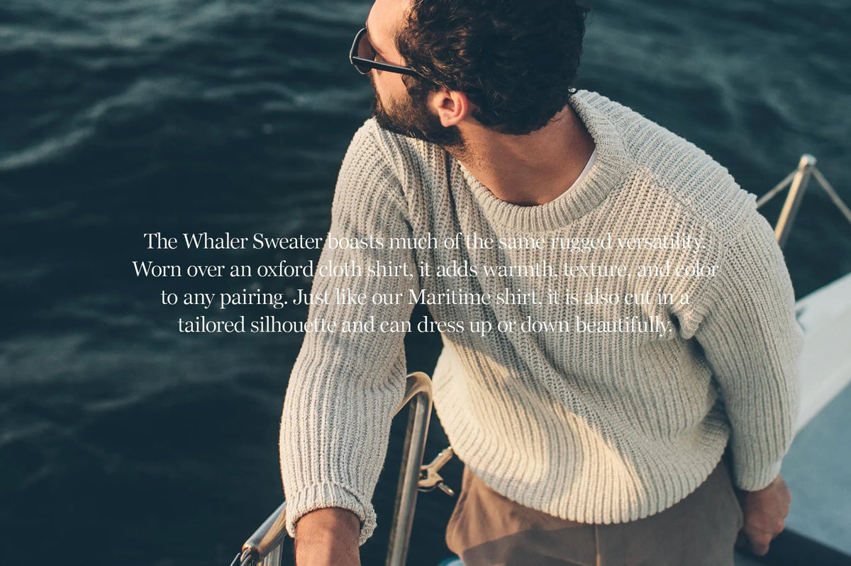 The Whaler Sweater in Ash