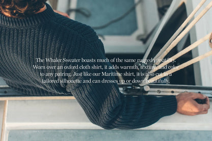 The Whaler Sweater in Navy
