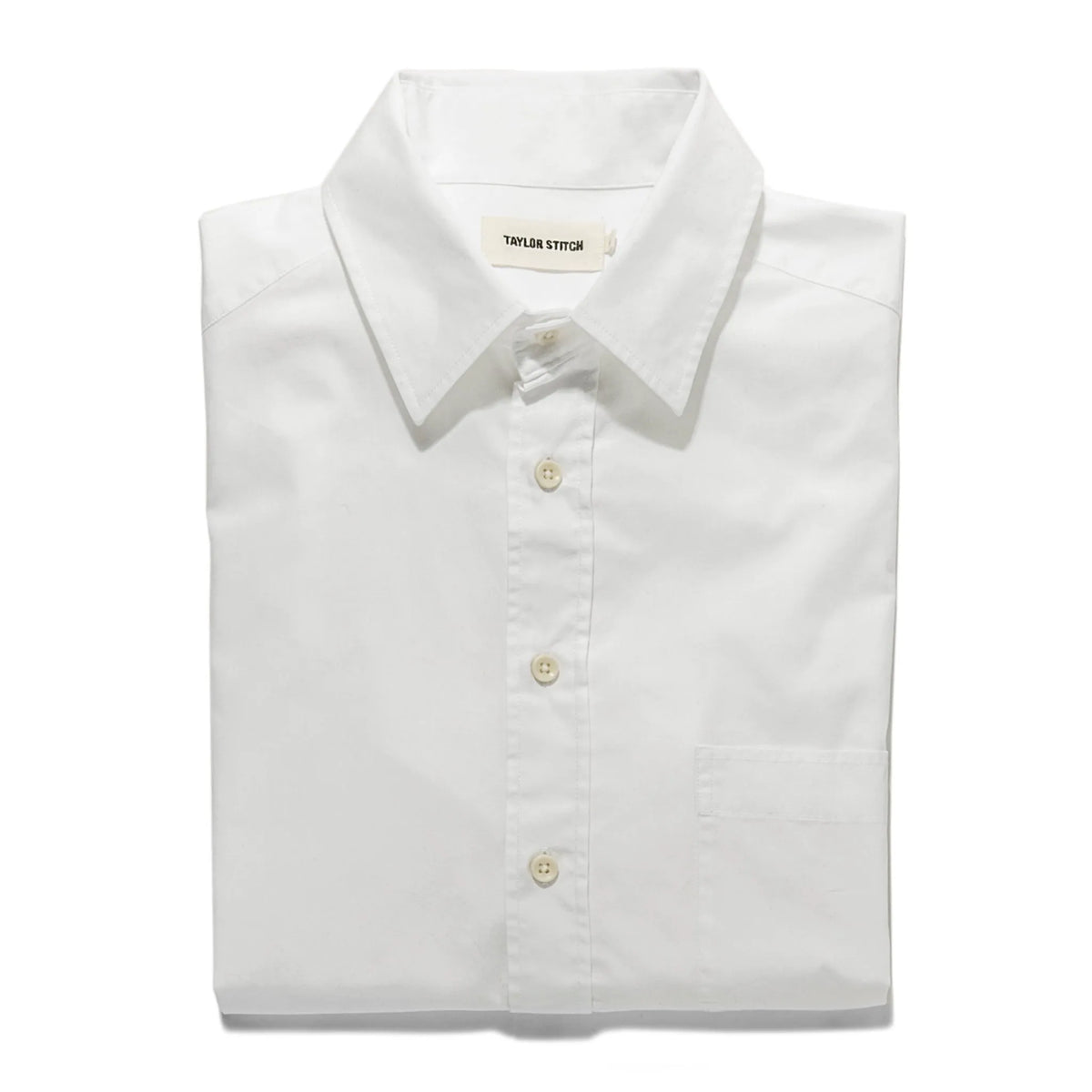 The Short Sleeve California in White Poplin